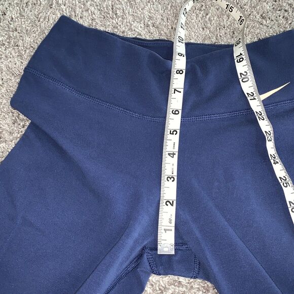 Women’s Size Small Nike Dri Fit Blue‎ Pink Cropped Legging Soft - Picture 4 of 9